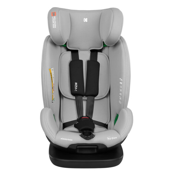 Автокресло 40-150 см Kikkaboo i-View i-SIZE ISOFIX Dark Grey — изображение 4