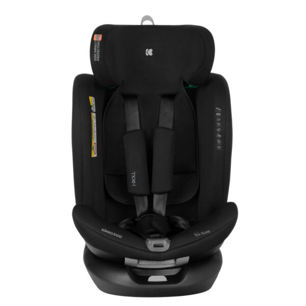 Автокресло 40-150 см Kikkaboo i-ROLL  i-SIZE ISOFIX Black — изображение 3