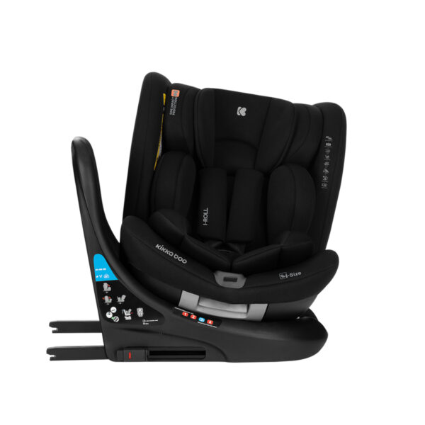 Автокресло 40-150 см Kikkaboo i-ROLL  i-SIZE ISOFIX Black — изображение 8