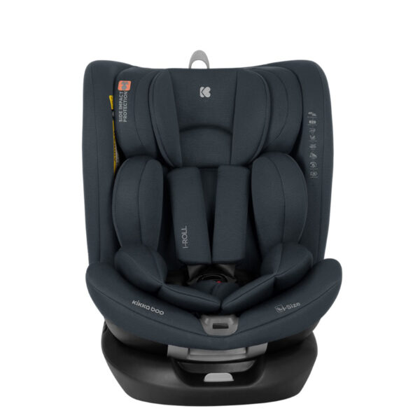 Автокресло 40-150 см Kikkaboo i-ROLL  i-SIZE ISOFIX Dark Grey — изображение 2