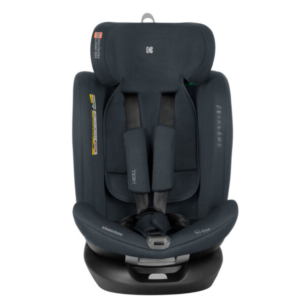 Автокресло 40-150 см Kikkaboo i-ROLL  i-SIZE ISOFIX Dark Grey — изображение 3