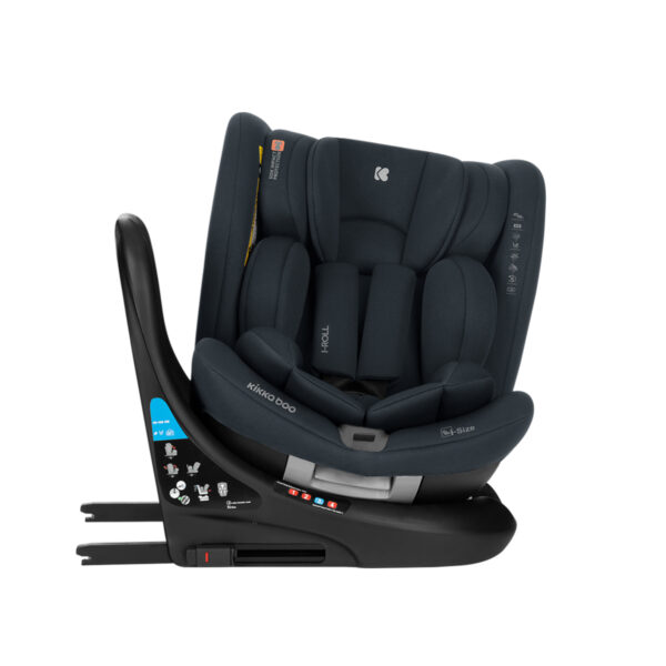 Автокресло 40-150 см Kikkaboo i-ROLL  i-SIZE ISOFIX Dark Grey — изображение 8