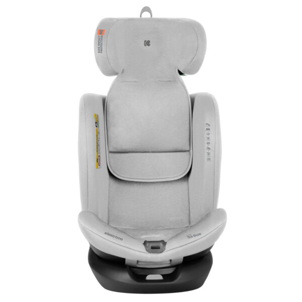 Автокресло 40-150 см Kikkaboo i-ROLL  i-SIZE ISOFIX Light Grey — изображение 4