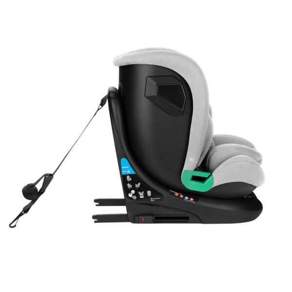 Автокресло 40-150 см Kikkaboo i-ROLL  i-SIZE ISOFIX Light Grey — изображение 5