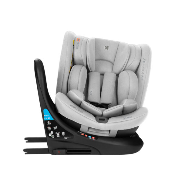 Автокресло 40-150 см Kikkaboo i-ROLL  i-SIZE ISOFIX Light Grey — изображение 8