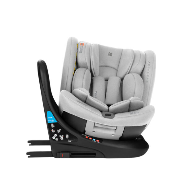 Автокресло 40-150 см Kikkaboo i-ROLL  i-SIZE ISOFIX Light Grey — изображение 9