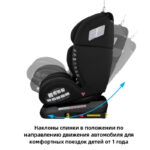 Scaun auto 0-36 kg Kidilo JOURNEY Isofix Black - imagine 4
