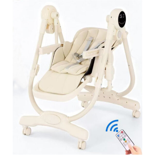 Электронный стульчик-качели 2-в-1 Kidilo PRIMA Beige — изображение 2