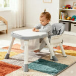 Стульчик трансформер  6в1 Kidilo PLAYFUL Grey — изображение 3