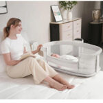 Patuc Co-Sleeper 2in1 electronic Kidilo LOTUS White - imagine 3
