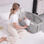 Patuc Co-Sleeper 2in1 electronic Kidilo LOTUS Grey - imagine 3