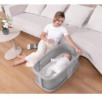 Patuc Co-Sleeper 2in1 electronic Kidilo LOTUS Grey - imagine 5