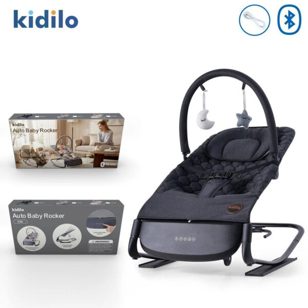 Электронный шезлонг Kidilo Smart Baby Black — изображение 2