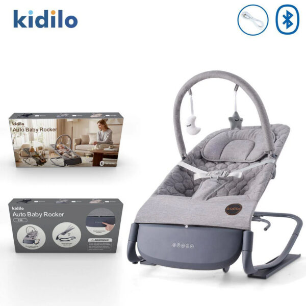 Электронный шезлонг Kidilo Smart Baby Grey — изображение 2