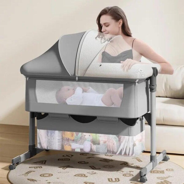 Кроватка-люлька Kidilo EASY Dark Grey — изображение 4