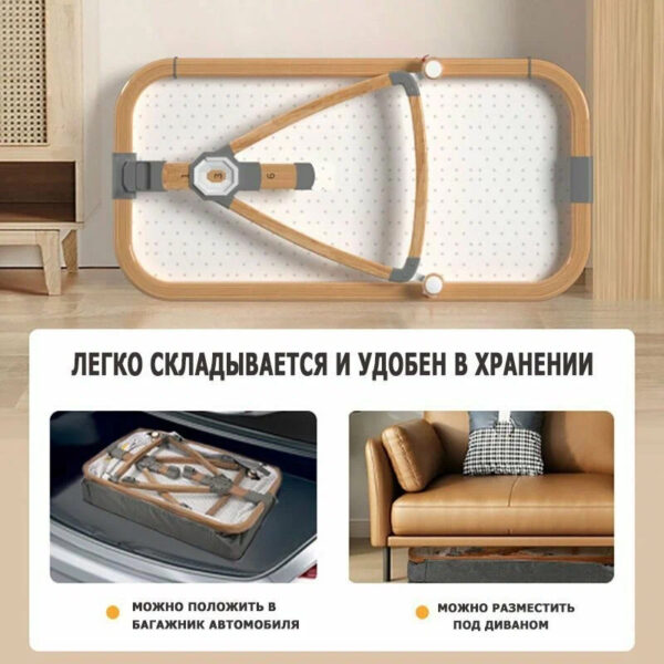 Patut Co-Sleeper Kidilo BONNY Light Grey - imagine 2