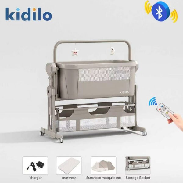 Patut Co-Sleeper electronic Kidilo ELISA Khaki - imagine 2