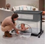 Patut Co-Sleeper 2in1 Kidilo CELIA Dark Grey - imagine 3