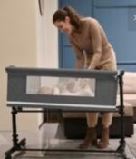 Patut Co-Sleeper 2in1 Kidilo CELIA Dark Grey - imagine 6