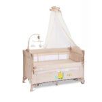 Кровать-манеж 2 уровня Kidilo JUNIOR Beige