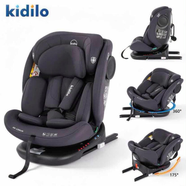 Автокресло 0-36 kg Kidilo MARTIAN Isofix Grey — изображение 2