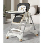Scaun de masa Kidilo LINDA Black - imagine 2