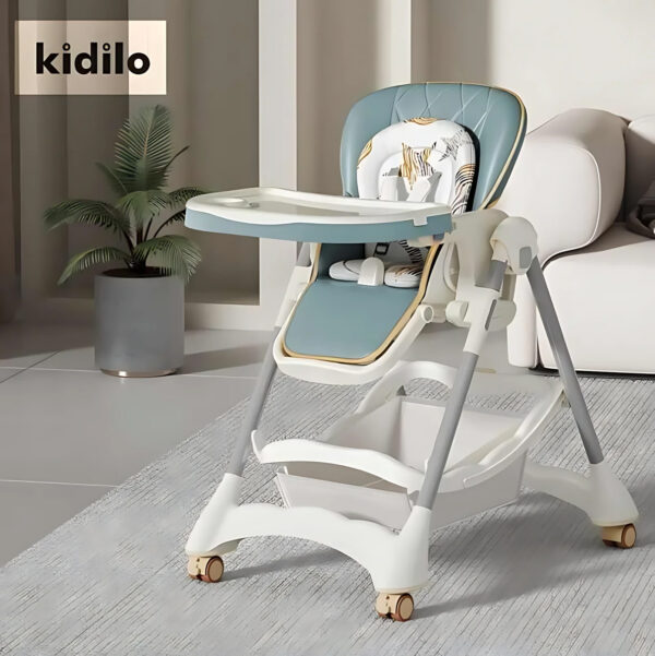 Scaun de masa Kidilo LINDA Green - imagine 3