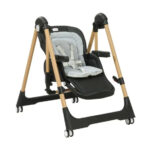 Scaun-balansoar 2in1 Kidilo AVRORA Black - imagine 2