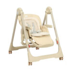 Scaun-balansoar 2in1 Kidilo AVRORA Khaki - imagine 2