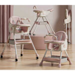 Стульчик для кормления 2в1 Kidilo INDI Pink — изображение 2
