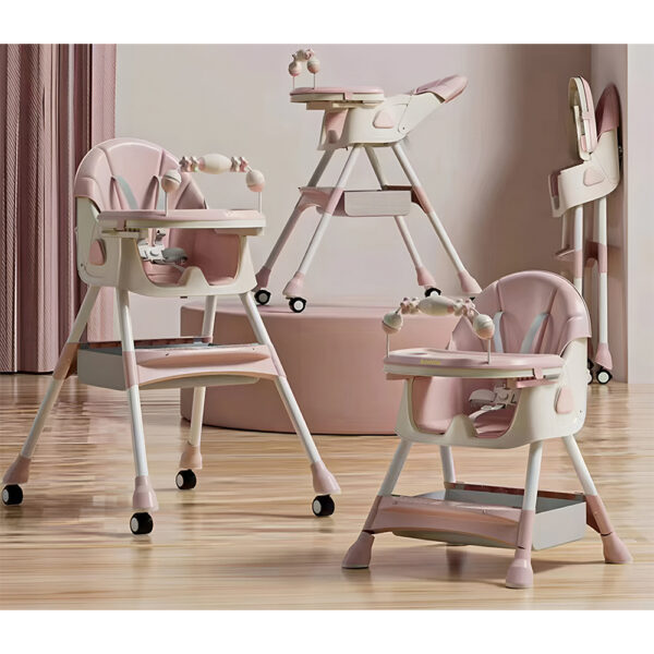 Стульчик для кормления 2в1 Kidilo INDI Pink — изображение 2
