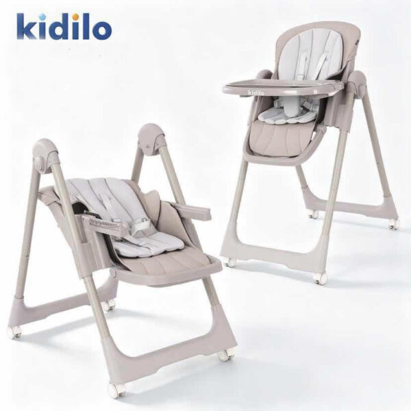 Стульчик для кормления Kidilo MARCO Light Grey — изображение 2