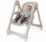Стульчик-качели 2в1 Kidilo DANTE Light Grey — изображение 2