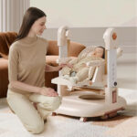 Scaun de masa 3in1 Kidilo UNIVERSAL Beige - imagine 3