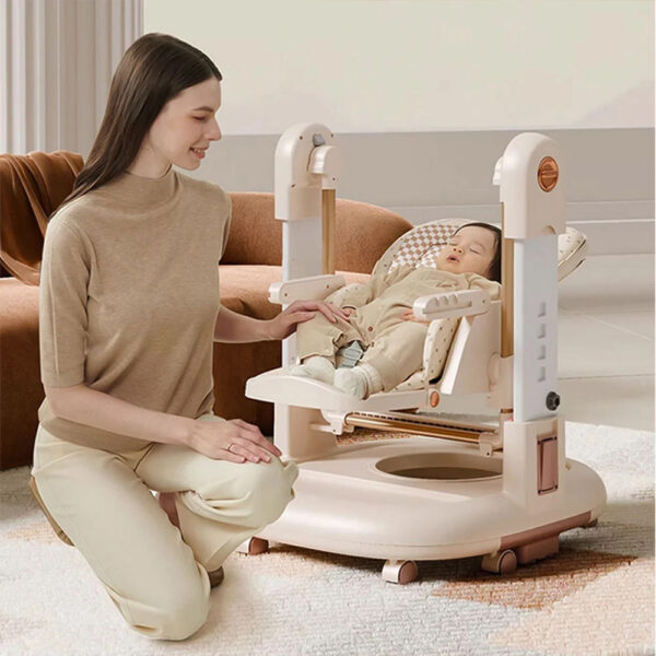 Scaun de masa 3in1 Kidilo UNIVERSAL Beige - imagine 3