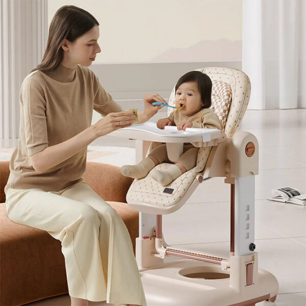 Scaun de masa 3in1 Kidilo UNIVERSAL Beige - imagine 4