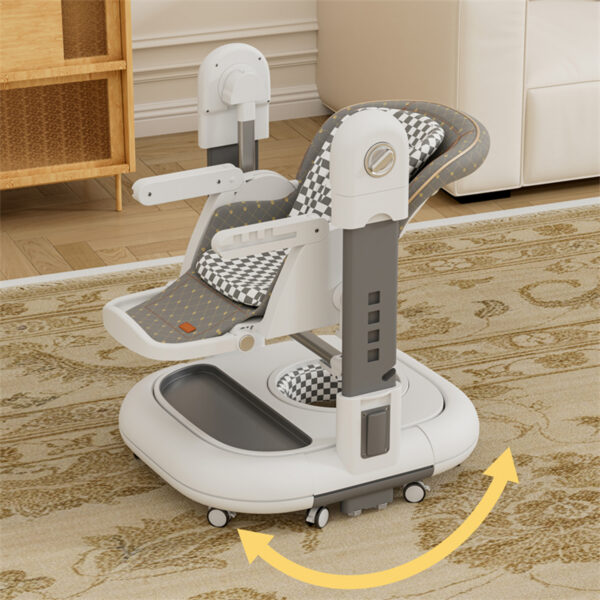 Scaun de masa 3in1 Kidilo UNIVERSAL Grey - imagine 4