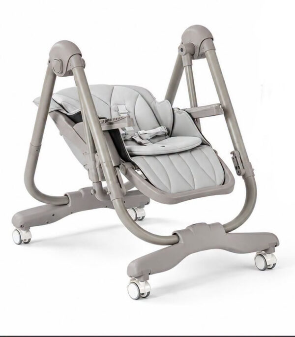 Стульчик-качели 2в1 Kidilo GINO Light Grey — изображение 2