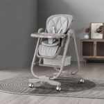 Стульчик-качели 2в1 Kidilo GINO Light Grey — изображение 5
