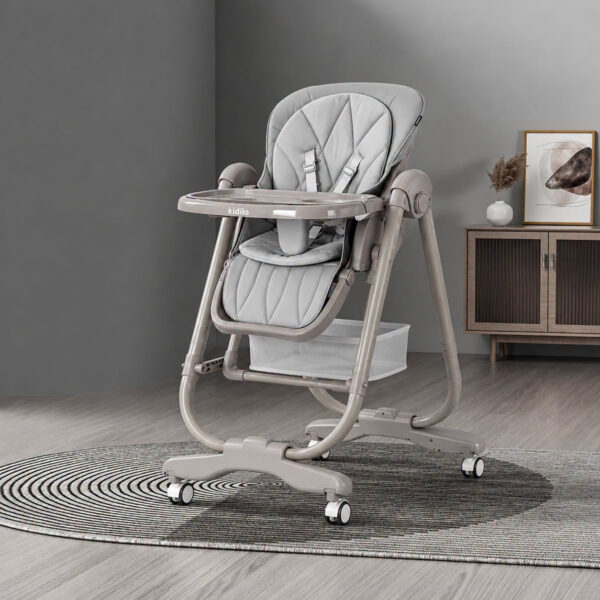Стульчик-качели 2в1 Kidilo GINO Light Grey — изображение 5