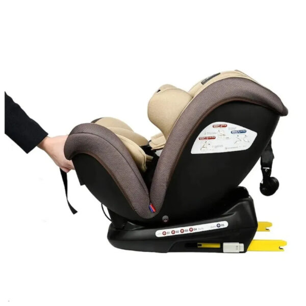 Scaun auto 0-36 kg Kidilo TEDDY Isofix Brown - imagine 5