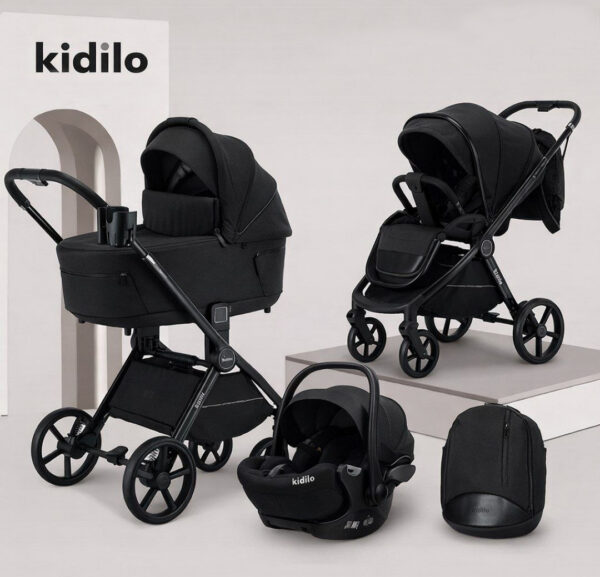 Carucior 3-in-1 Kidilo ISABELLA Black - imagine 4