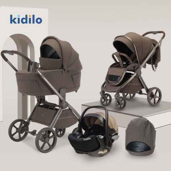 Carucior 3-in-1 Kidilo ISABELLA Brown - imagine 4