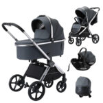 Carucior 3in1 Glamvers ORNELLA Dark Grey - imagine 2