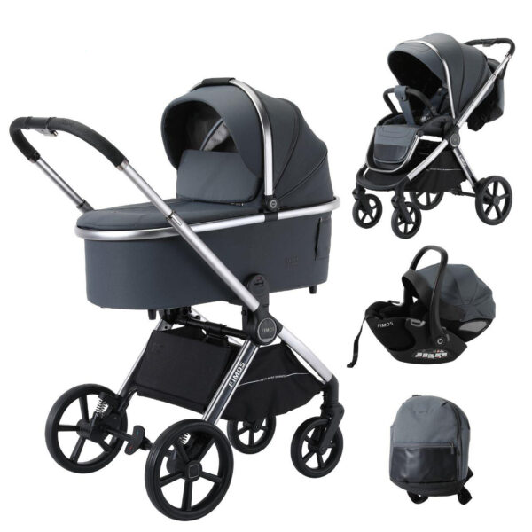 Carucior 3in1 Glamvers ORNELLA Dark Grey - imagine 2