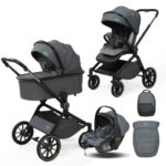 Carucior 3in1 Glamvers VICTORIA Dark Grey - imagine 2