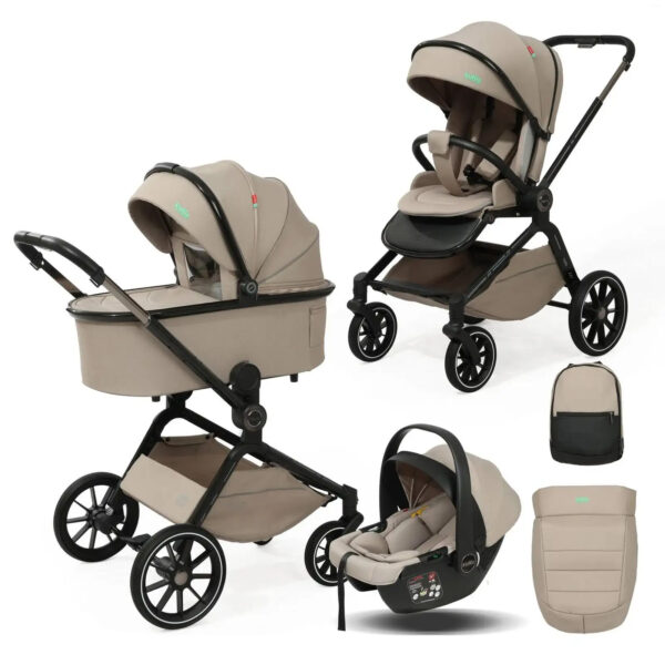 Carucior 3in1 Glamvers VICTORIA Khaki - imagine 2