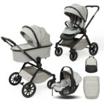 Carucior 3in1 Glamvers VICTORIA Light Grey - imagine 2