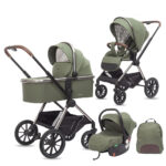 Carucior 3-in-1 Kidilo LUXURY Military Green - imagine 2