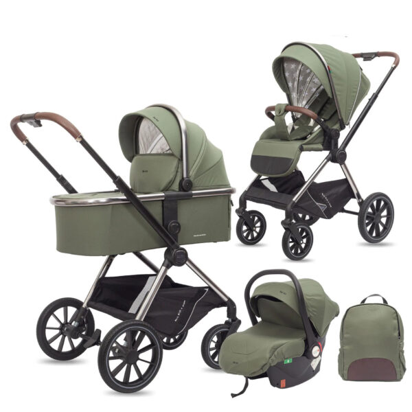 Carucior 3-in-1 Kidilo LUXURY Military Green - imagine 2
